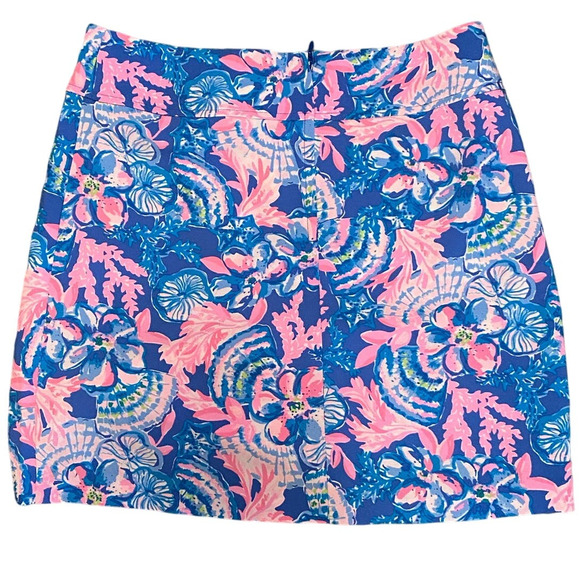 Lilly Pulitzer Jonas Stretch Skort Blue Tang Sitting Seaside Breathable …EUC 🩵 - Picture 4 of 12
